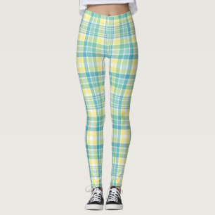 Leggings Tela escocesa en colores pastel