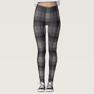 Leggings Tela escocesa gris oscuro