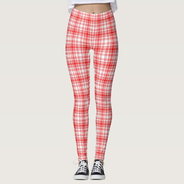 Leggings Tela escocesa roja (Anverso)