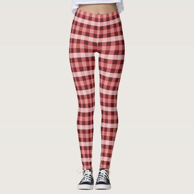 Leggings Tela escocesa roja (Anverso)