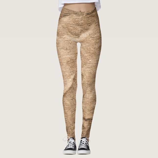Leggings Tela marrón vieja: fondo texturado. (Anverso)