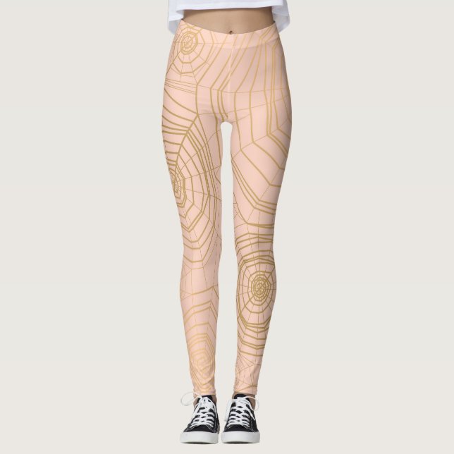 Leggings telaraña pastel: Patrón de Halloween. (Anverso)