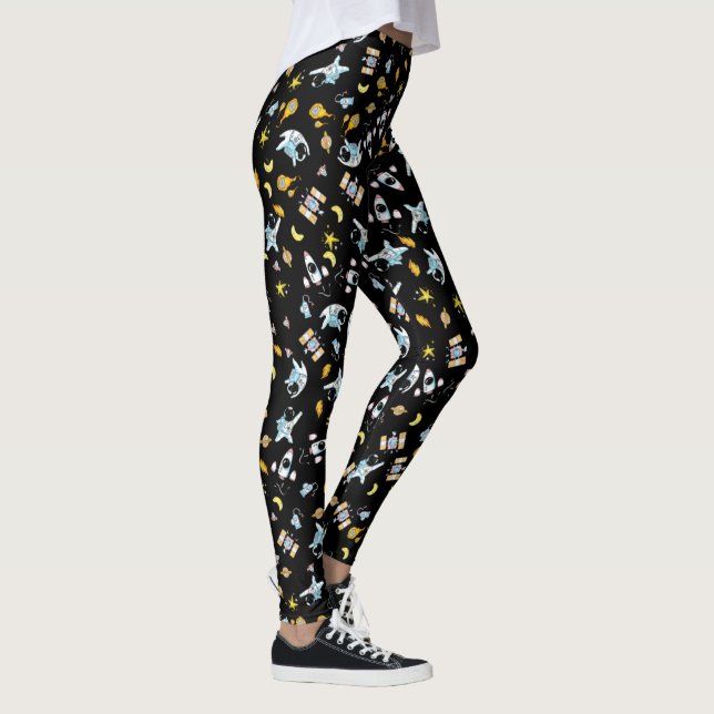 Leggings Tema astronauta en el espacio (Derecha)