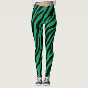 Leggings Tema de la jungla Verde y Negro