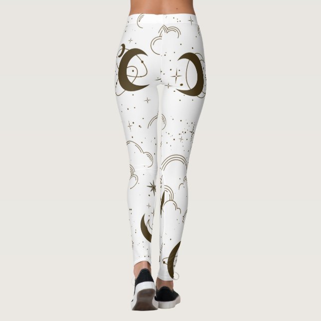 Leggings Tema de la Luna Celestial (Reverso)