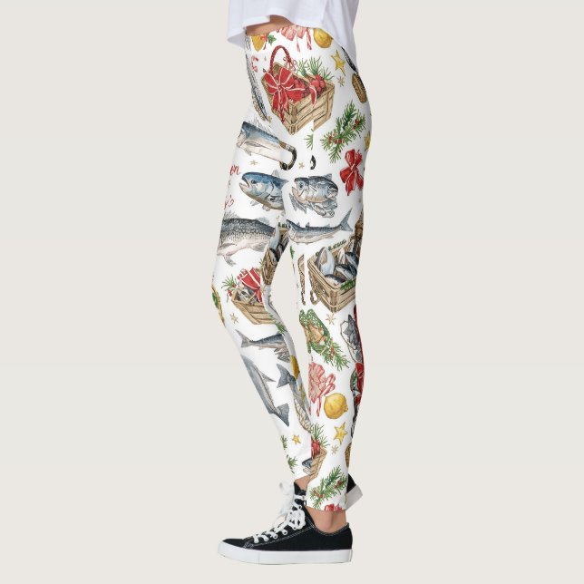 Leggings Tema de los Navidades pesqueros (Izquierda)