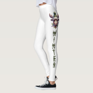 Leggings Tema de Winter Moose