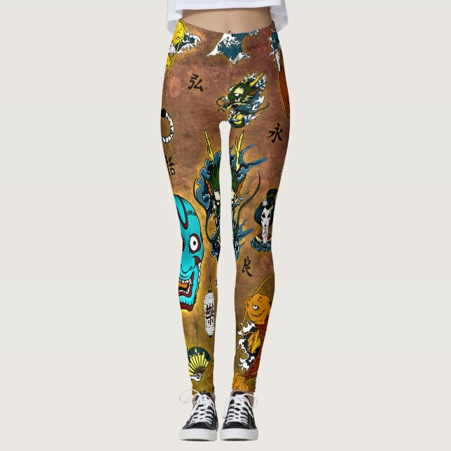 Leggings Tema japonés (Anverso)