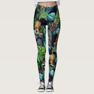 Leggings Temas de celebración de fiestas nocturnos