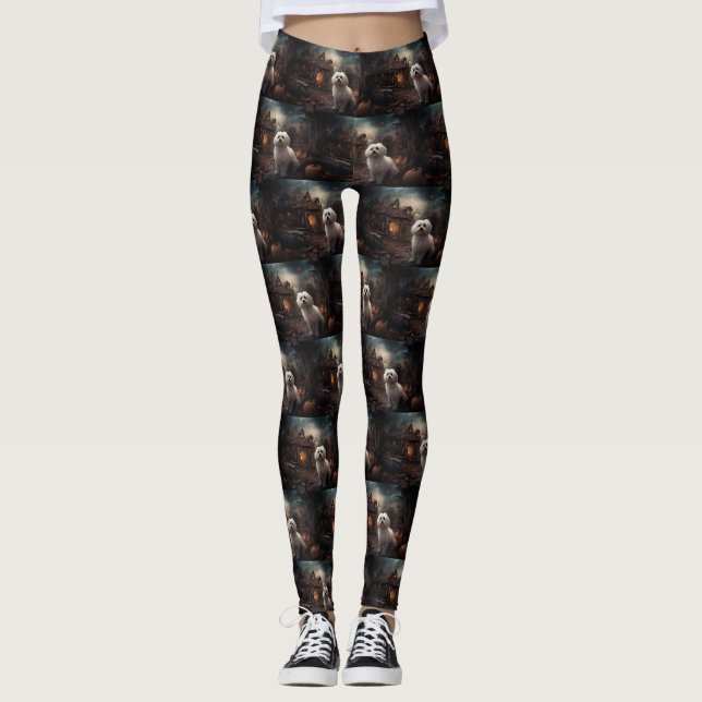 Leggings Temeroso de Halloween maltés (Anverso)