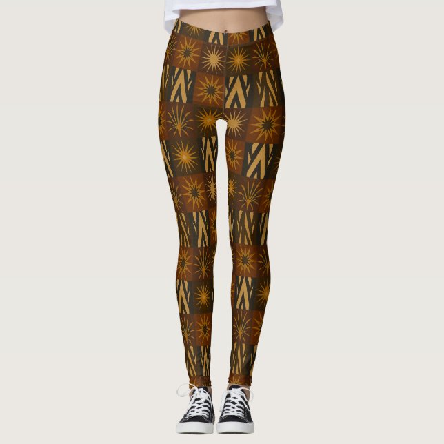 Leggings Temple of Ember™ - Una originina textil de maelstr (Anverso)
