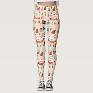 Leggings Temporada de Navidades Cute Cat Enjoy