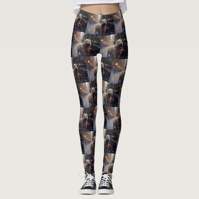 Leggings Temporada festiva de los Navidades Cairn Terrier (Anverso)