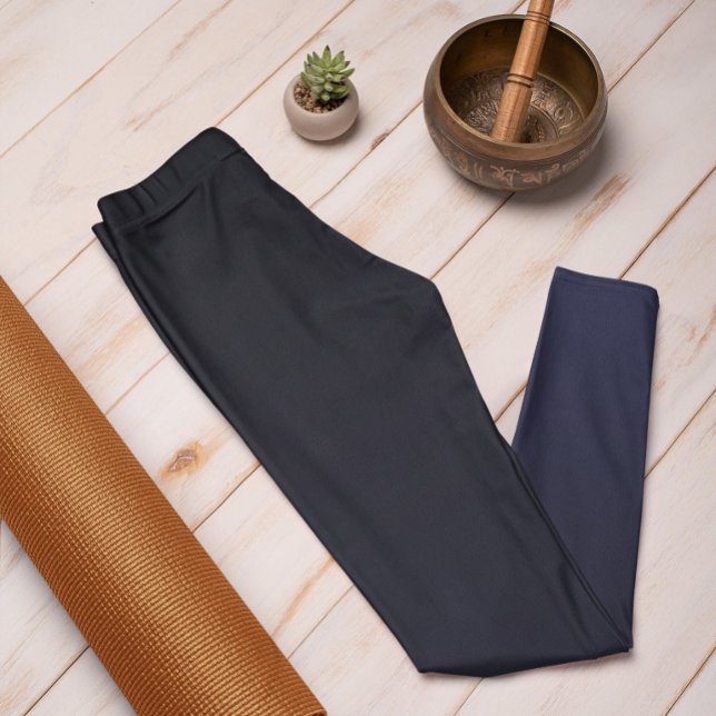 Leggings Tendencia Otoño Color Navy Piernas Ombre Azul (Mockup 1)