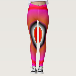 Leggings Tendencia Resumen de las piernas rosas