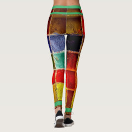 Leggings Tendencias de color de apariencia texturizada Legg
