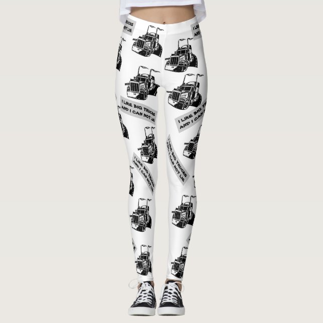 Leggings Tengo gusto de los camiones grandes y no puedo (Anverso)