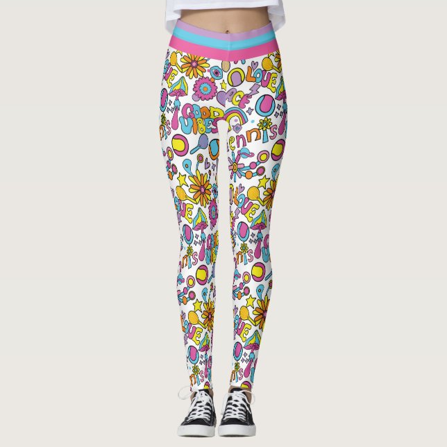 Leggings Tenis 🎾 groovy pastel de Guay (Anverso)