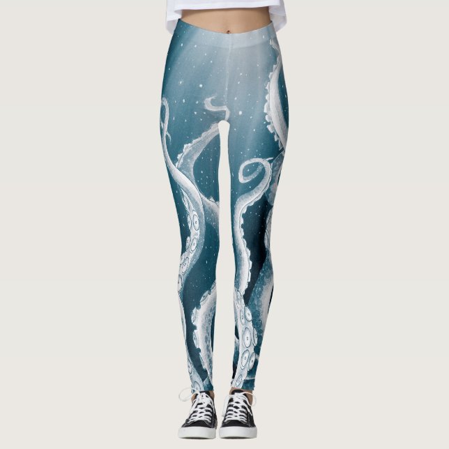 Leggings Tentacles Galaxia Blue Moon Rays (Anverso)