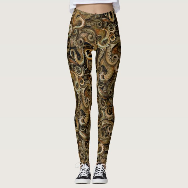 Leggings Tentáculos de pulpo de Steampunk en Victoria (Anverso)