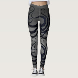 Leggings Tentáculos en gris - polainas del pulpo