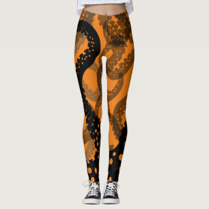 Leggings Tentáculos naranjas Descoloridos