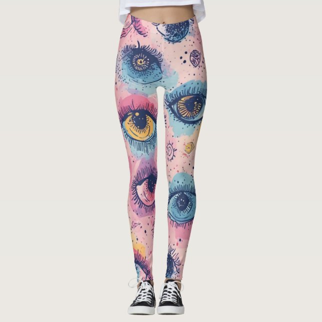 Leggings Tercer florecimiento ocular - Piernas (Anverso)