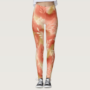 Leggings Terracota Botánica - Floral Cálida Terrosa