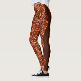 Leggings Terracota marrón texturizada, 'fallida'