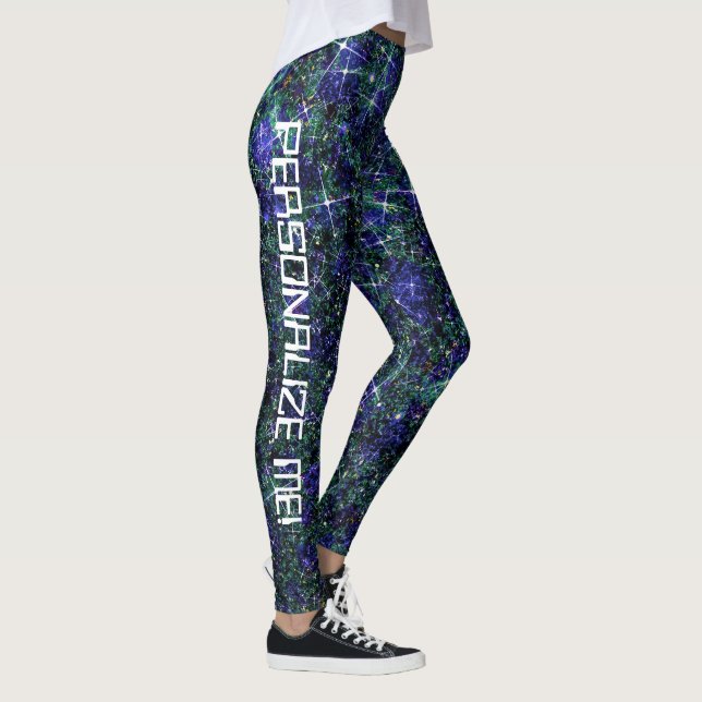 Leggings Terraform Garden Green Galaxy Purpurina PERSONALIZ (Derecha)