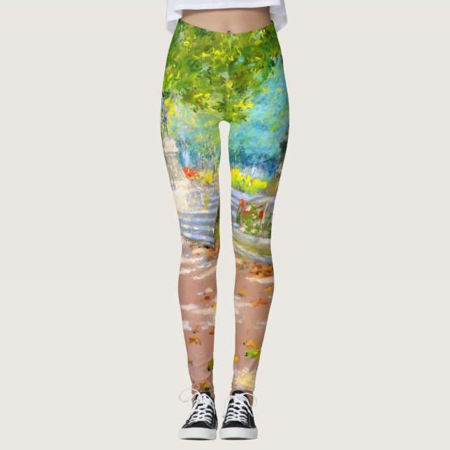 Leggings Terraza vintage, dibujo de Prospect Park (1887) (Anverso)