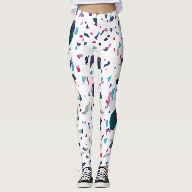 Leggings Terrazo Colorido Elegante Verano (Anverso)