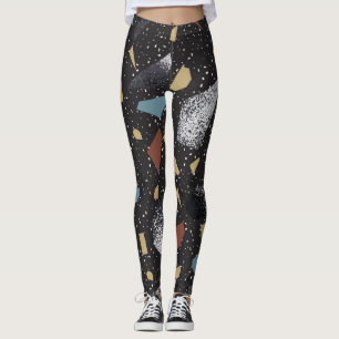 Leggings Terrazo Vintage Surface Design