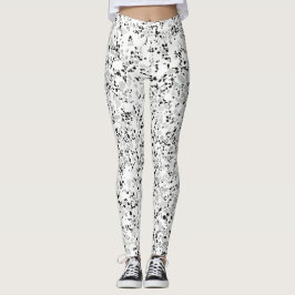 Leggings Terrazzo blanco moderno