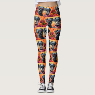 Leggings Terrier de la Bahía de Chesapeake Corazones Rosas