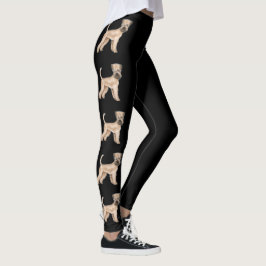 Leggings Terrier de Trigo de Pelaje Suave Perros de Dibujos