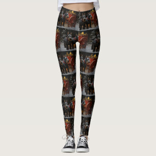 Leggings Terrier Escocés Decoración de Navidad de Trineo Ne