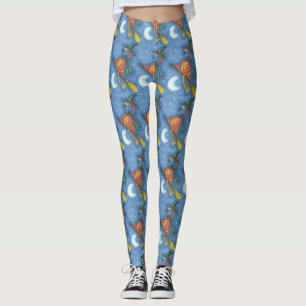 LEGGINGS TESTIGO DE FLAMINGO ROSA EN LA HABITACIÓN HALLOWEE