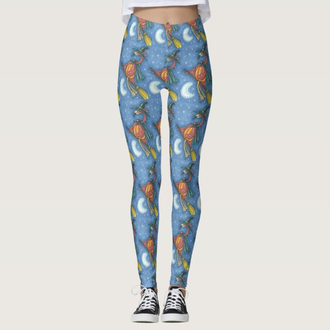 LEGGINGS TESTIGO DE FLAMINGO ROSA EN LA HABITACIÓN HALLOWEE (Anverso)
