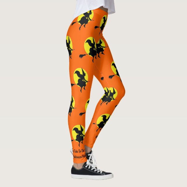 Leggings Testigos De Halloween Llevan Al Fiesta Sky (Derecha)