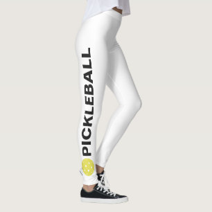 Leggings Texto amarillo del personalizado de la bola de las