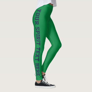 Leggings texto azul de la Marina Personalizado de la leyend