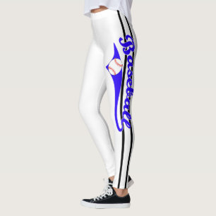 Leggings Texto De Béisbol Con Leyendas De Impresión De Band