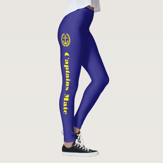 Leggings Texto de mate de delimitador y capitanes (Derecha)