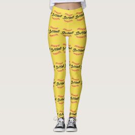 Leggings Texto de Softball y puntas