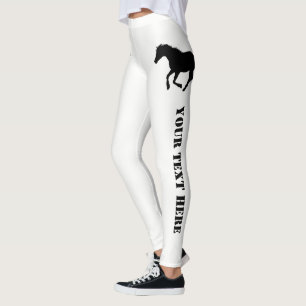 Leggings Texto del personalizado del caballo o del potro