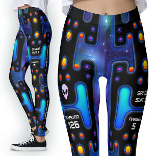 Leggings Texto editable de ajuste de espacio y agregar su p