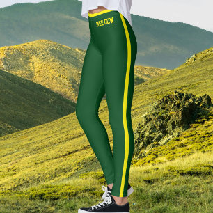 Leggings Texto personalizado gata mamá gata linda rayas ver