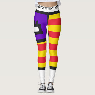 Leggings Texto personalizado para fanático del fútbol de Es