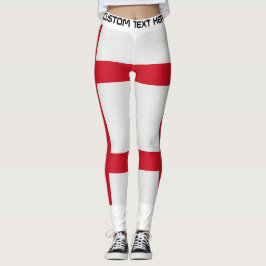 Leggings Texto personalizado para fanático del fútbol de In